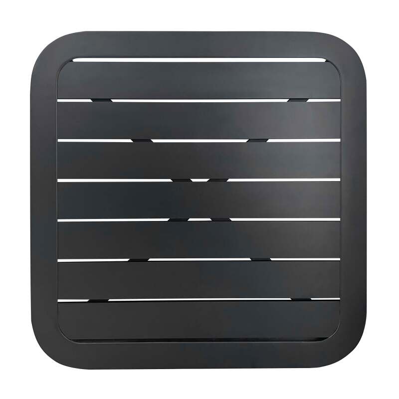 Quadratischer Terrassentischplatte 60 x 60 cm aus Aluminium