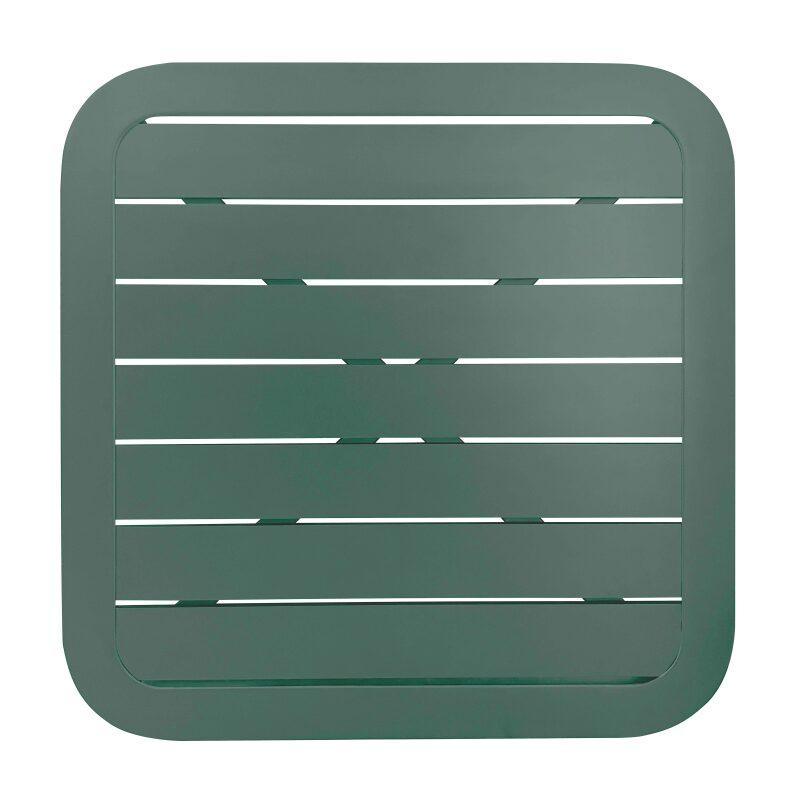 Quadratischer Terrassentischplatte 60 x 60 cm aus Aluminium