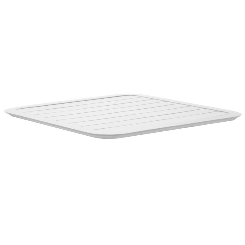 Quadratischer Terrassentischplatte 70 x 70 cm aus Aluminium