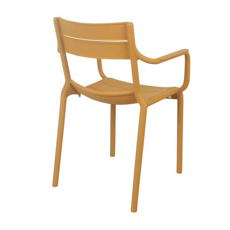 Terrassenstuhl mit Armlehnen aus Kunststoff (3/7)