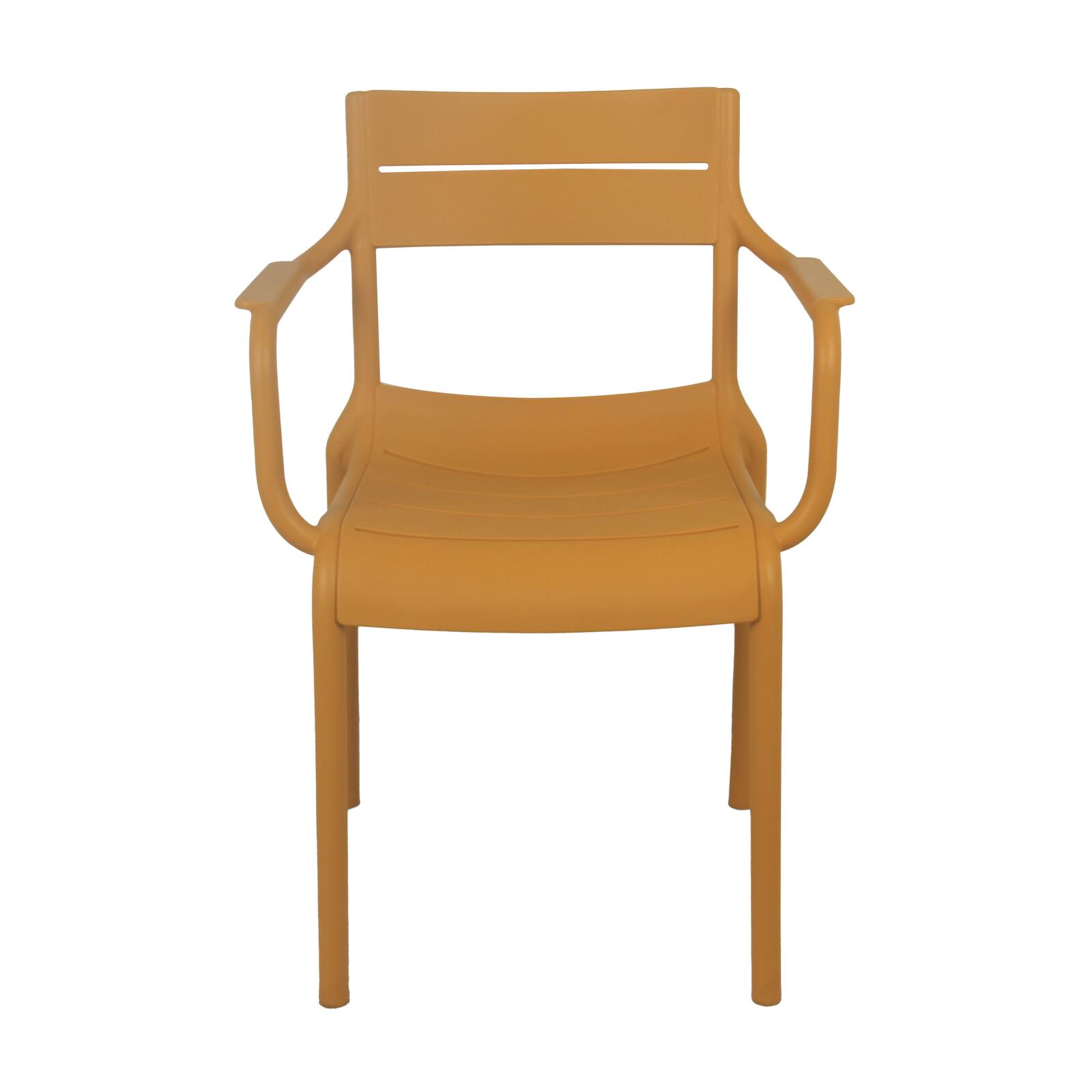 Terrassenstuhl mit Armlehnen aus Kunststoff