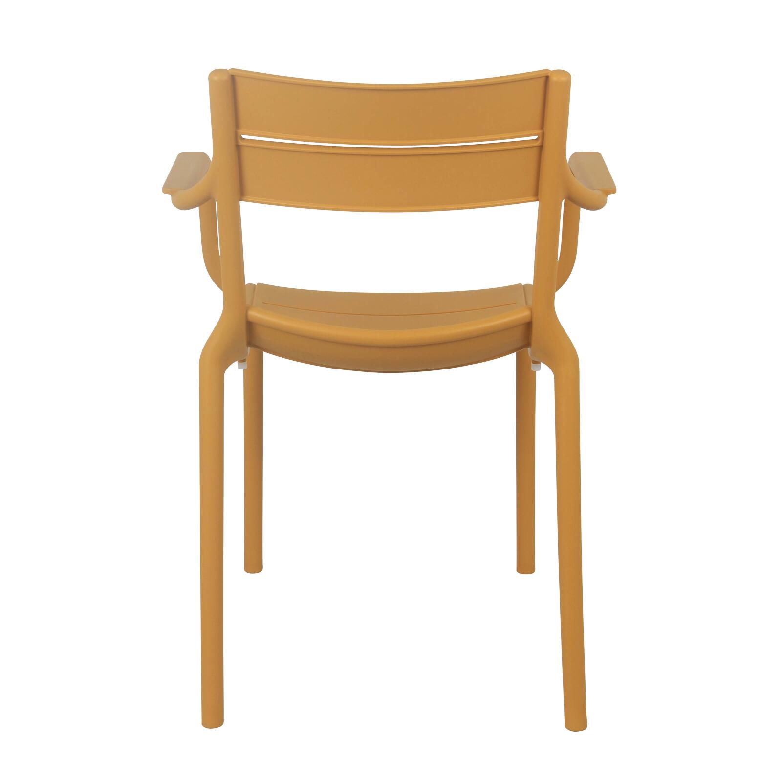 Terrassenstuhl mit Armlehnen aus Kunststoff