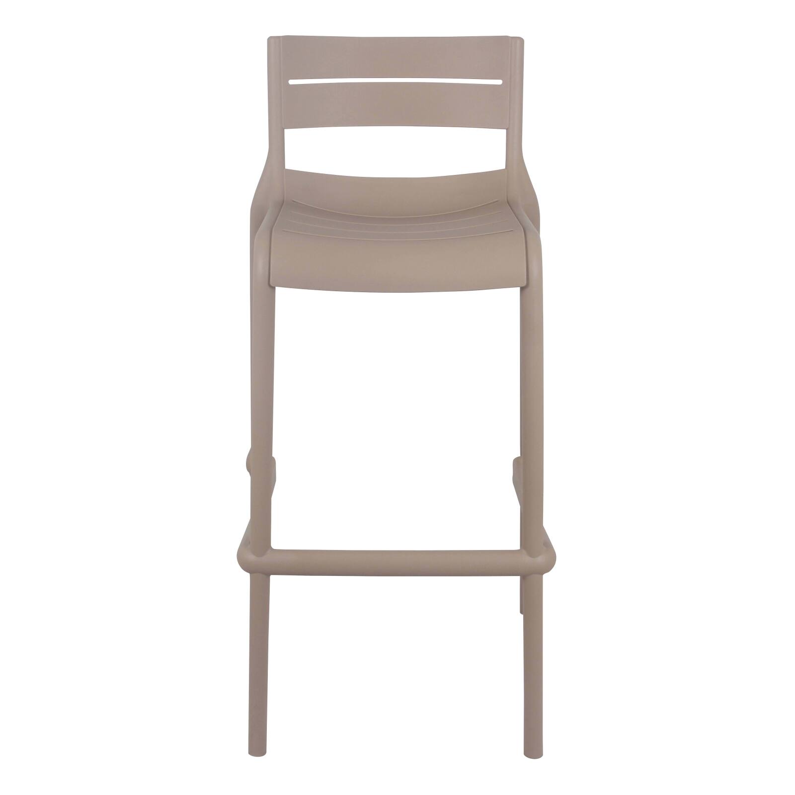 Hochstuhl aus Kunststoff für die Terrasse