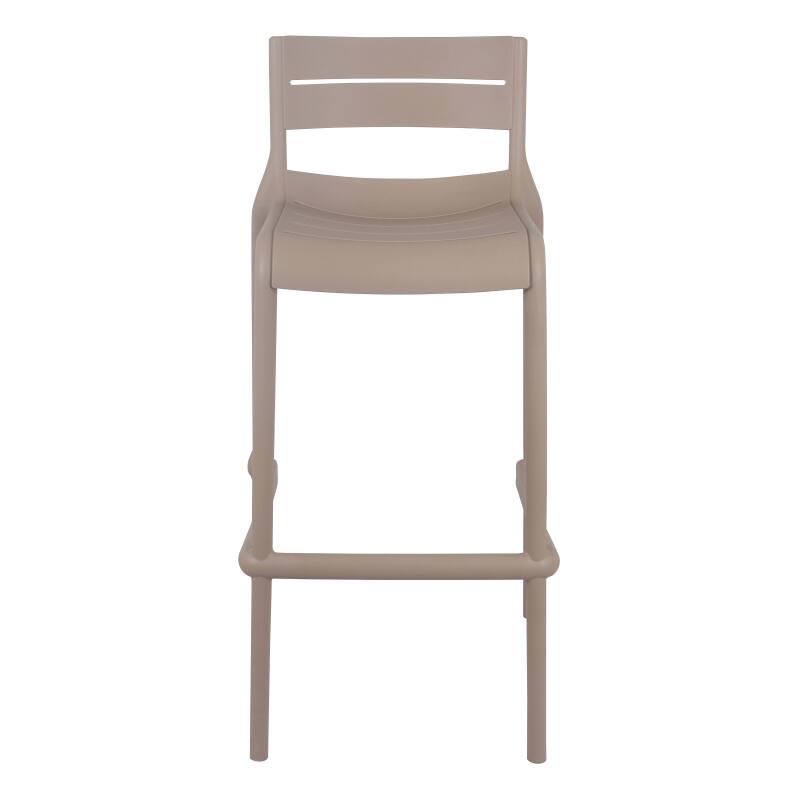 Hochstuhl aus Kunststoff für die Terrasse