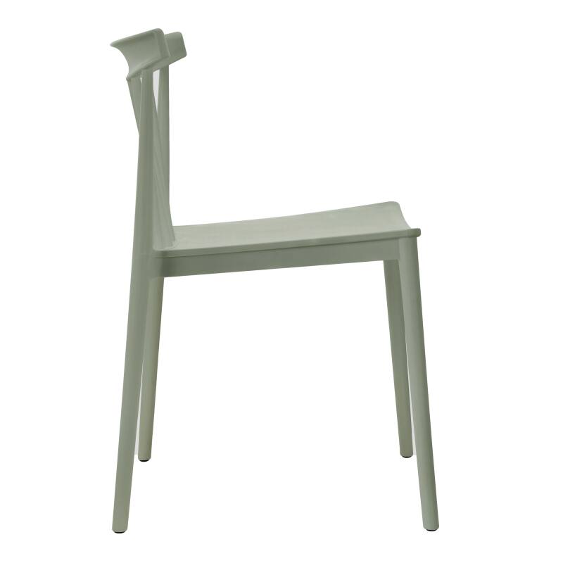 4er-set Terrassenstühlen aus Kunststoff