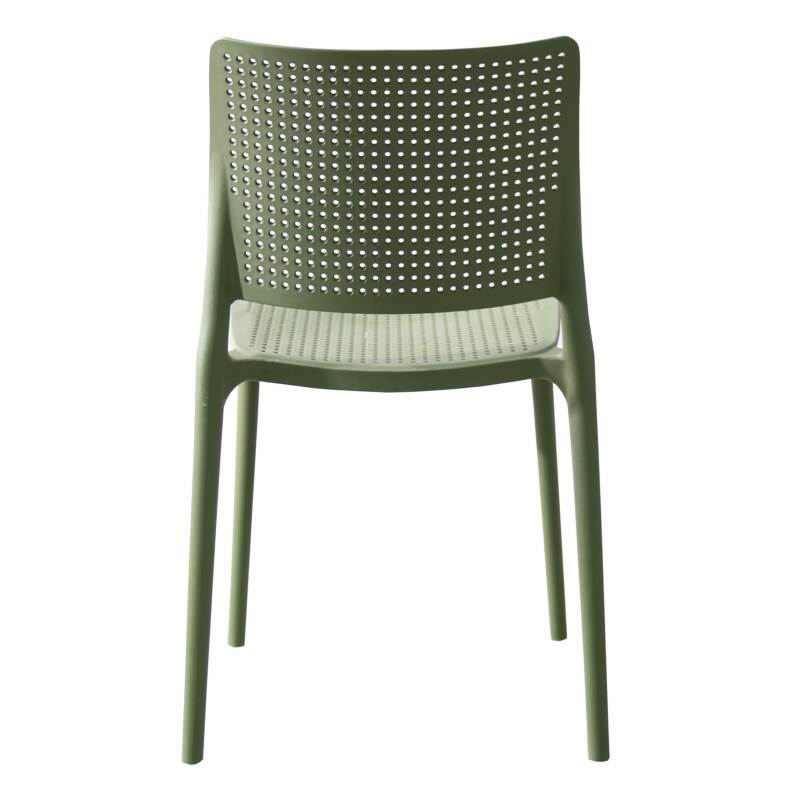 4er-set durchbrochene Terrassenstühle aus Kunststoff (5/6)