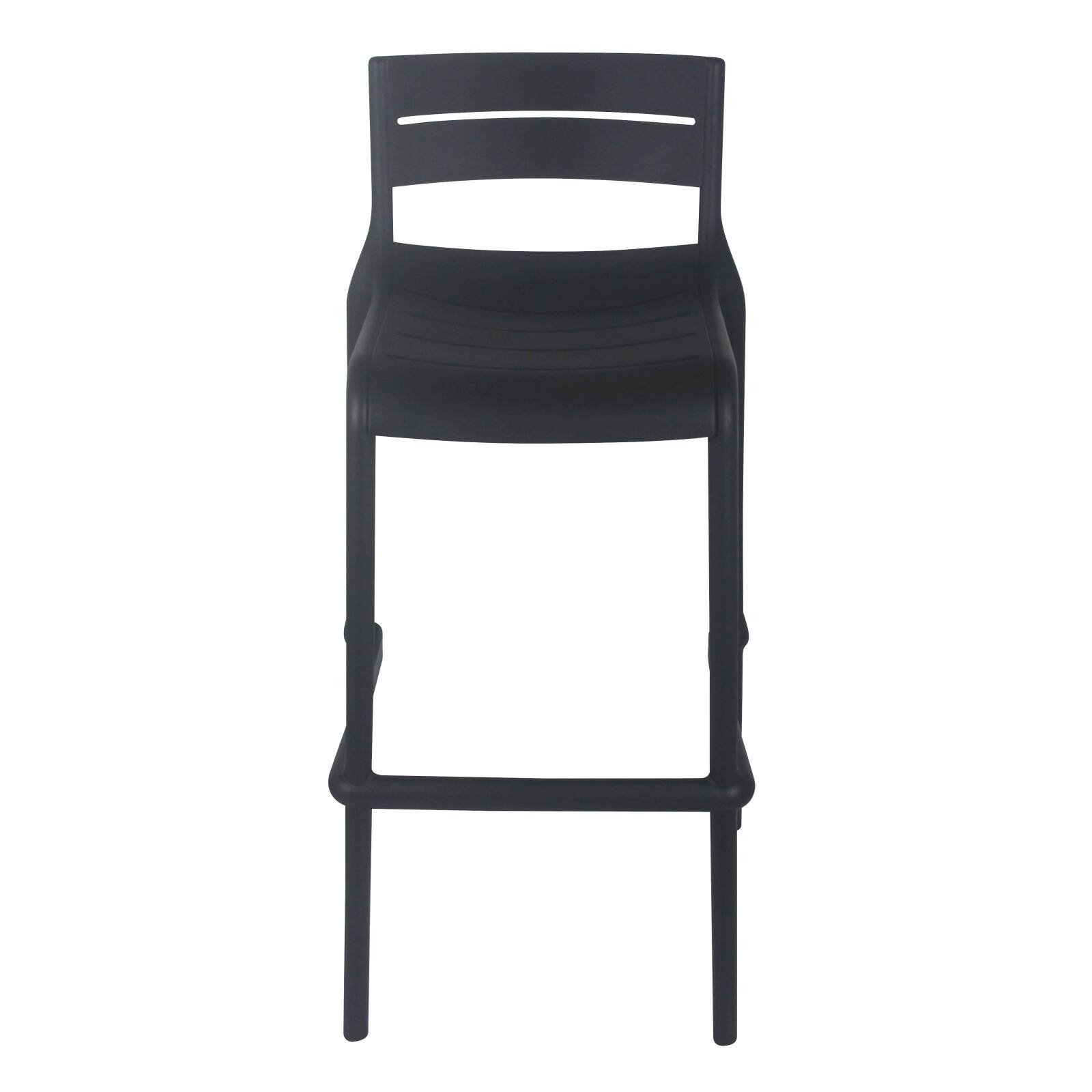 4er-set hohen Terrassenstühlen aus Kunststoff