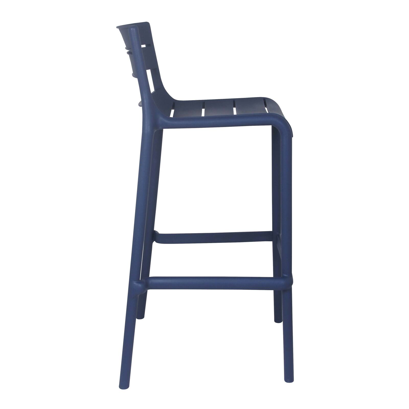 4er-set hohen Terrassenstühlen aus Kunststoff