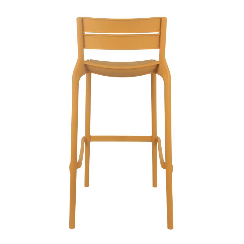 4er-set hohen Terrassenstühlen aus Kunststoff