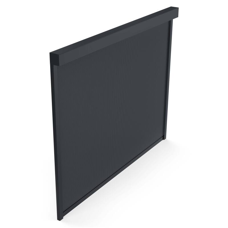 Selbsttragende bioklimatische Pergola aus Aluminium mit Holzdekor 3 x 4 m mit 1, 2 oder 3 Markise