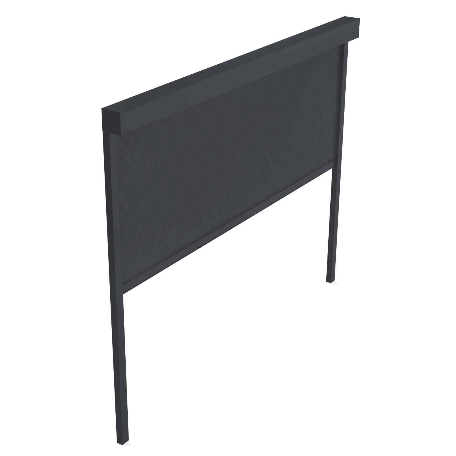 Angebaute bioklimatische Pergola 3 x 4 m aus Aluminium mit Holzdekor mit 1 Markise