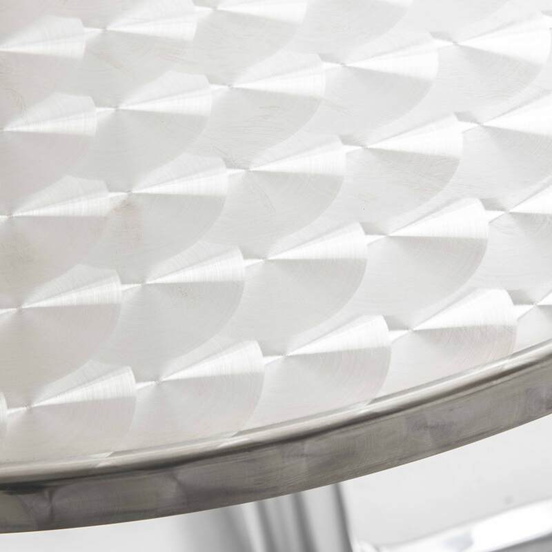 Runder Bistro-Gartentisch aus Aluminium (⌀60 x 70 cm)