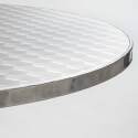 Runder Bistrot-Gartentisch aus Aluminium (⌀70 x 70 cm)