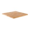 Quadratische Tischplatte mit geraden Kanten 60 x 60 cm in Eiche
