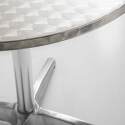 Runder Bistrot-Gartentisch aus Aluminium (⌀70 x 70 cm)