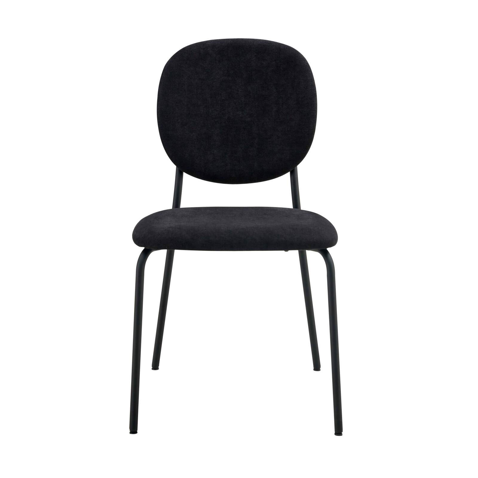 Set mit 2 Stühlen aus Stahl und Stoff Set mit 2 Stühlen aus Stahl und Stoff