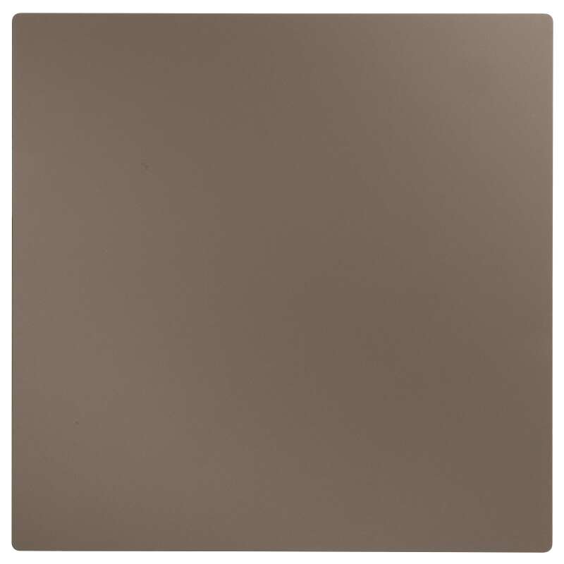 Hochtisch 60x60 cm, laminiert, mit weißem Untergestell und Metallstühlen