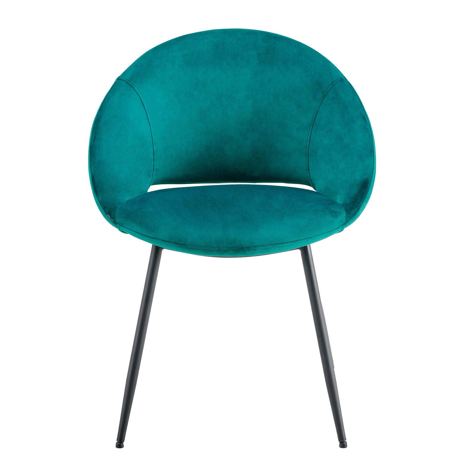 Set aus 2 Stühlen aus Stahl und Samt Set aus 2 Stühlen aus Stahl und Samt