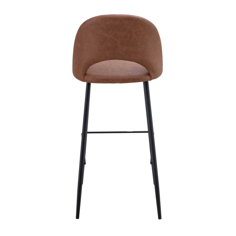 Set mit 2 Hochstühlen aus Metall und beschichtetem Textil (2/5)