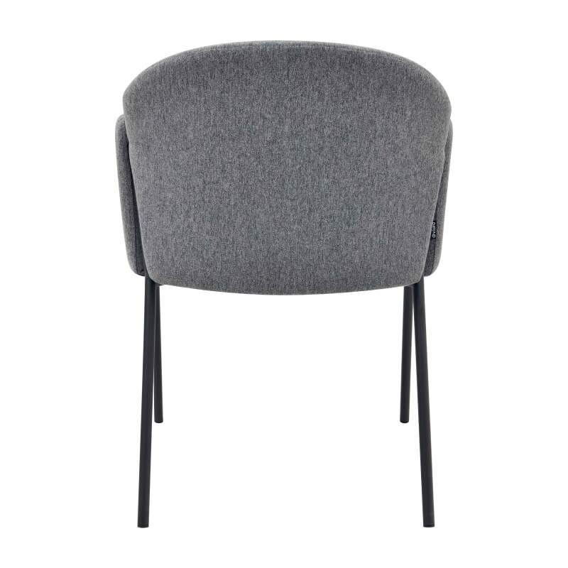 Set mit 2 Stühlen aus Stahl und Stoff