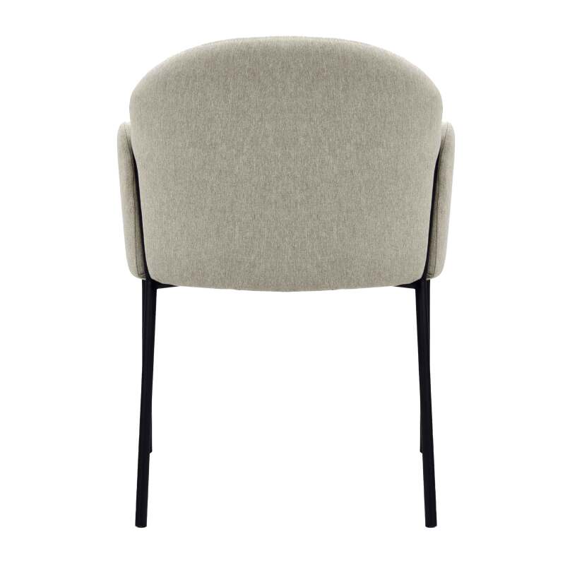 Set mit 2 Stühlen aus Stahl und Stoff (3/6)