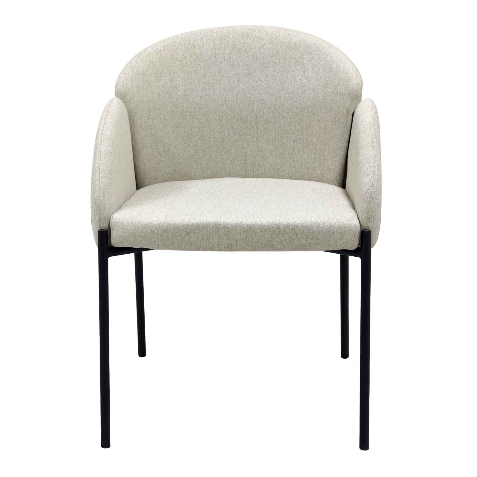 Set mit 2 Stühlen aus Stahl und Stoff