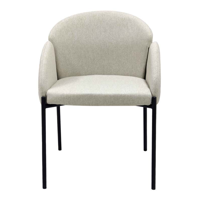 Set mit 2 Stühlen aus Stahl und Stoff (4/6)