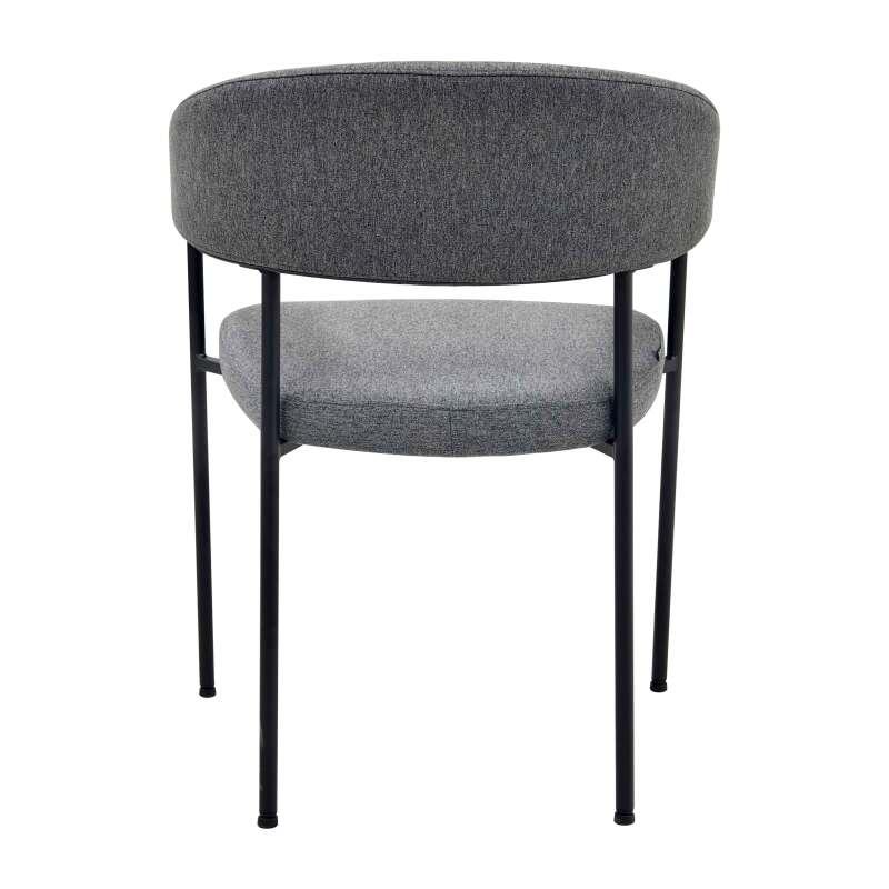 Set aus 2 Stühlen aus Sperrholz und Stoff mit Armlehnen