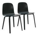 Set mit 2 Stühlen aus FSC®-Sperrholz