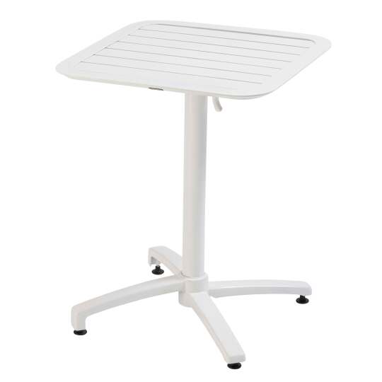 60x60 cm neigbarer Aluminium-Terrassentisch