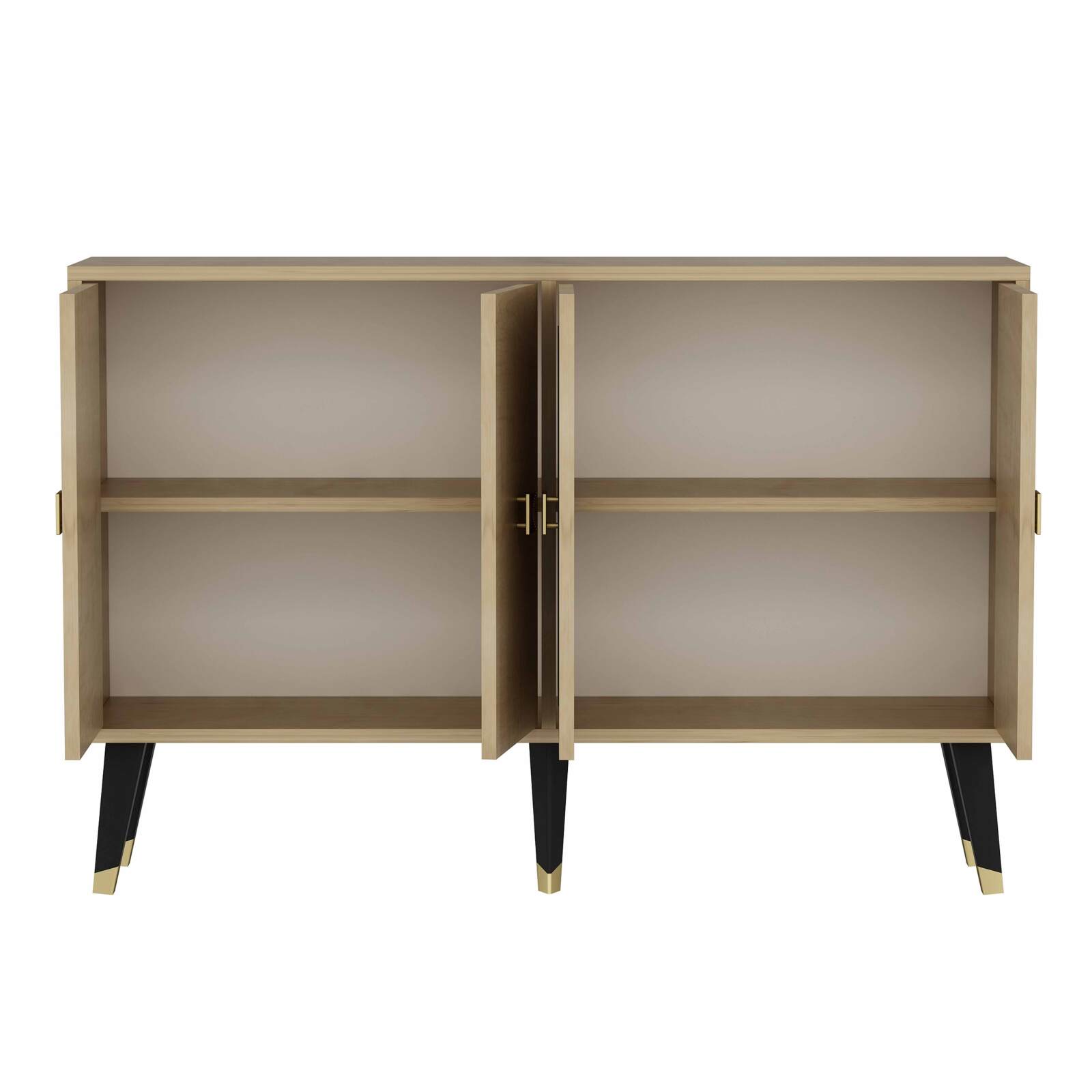 2-türiges Büfett aus Melamin in Holzoptik