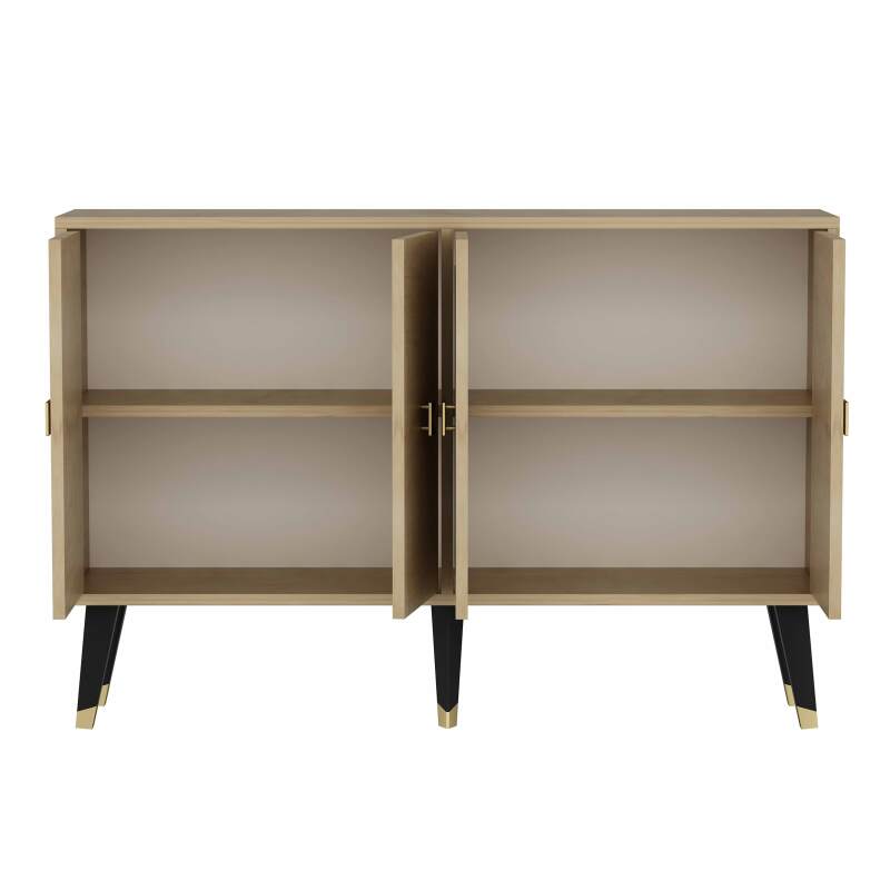 2-türiges Büfett aus Melamin in Holzoptik