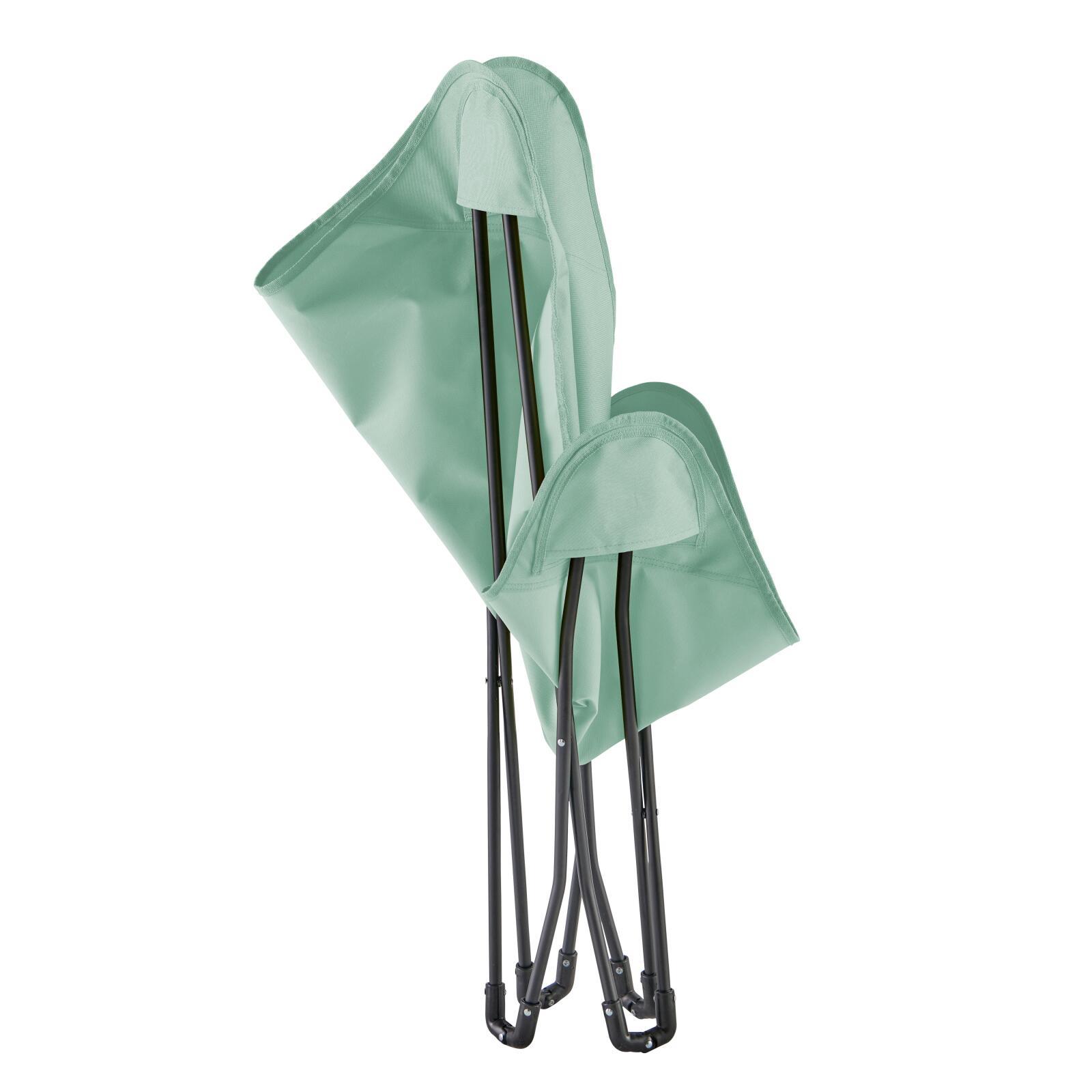 Set mit 2 klappbaren Schmetterlingsstühlen