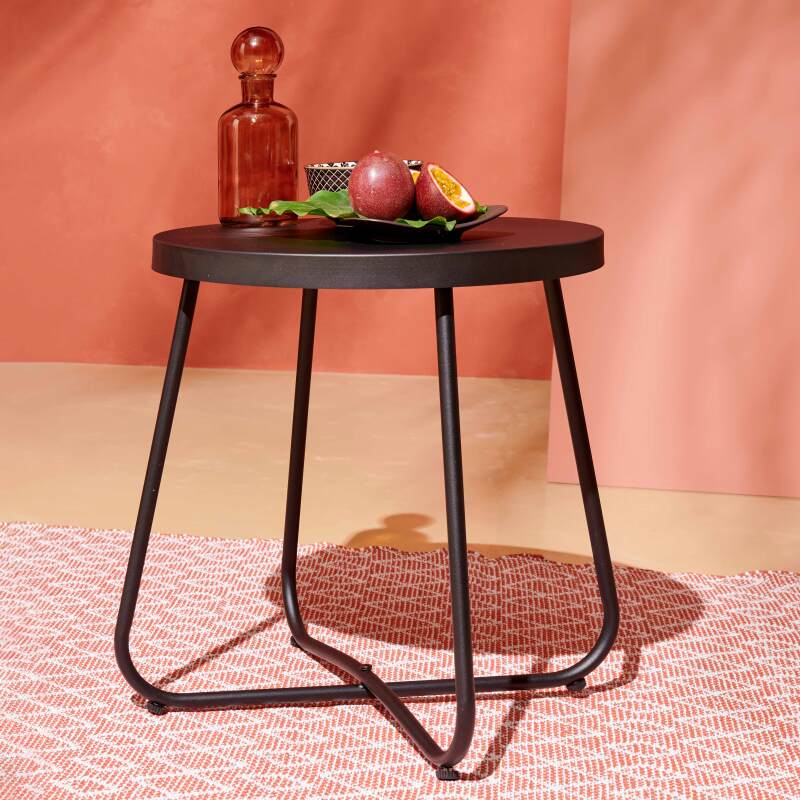 2-Sitzer-Gartenmöbel aus Rattanimitat mit 2 Sesseln und 1 Couchtisch