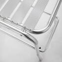 Runder hoher Bar-Tisch Ø60 cm aus Aluminium + 4 hohe Stühle