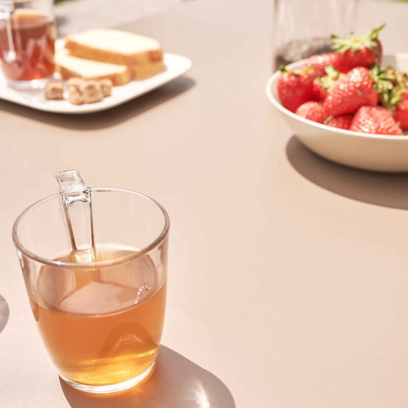 Gartentisch (120 x 70 x 72 cm) aus thermolackiertem Stahl  (2/7)