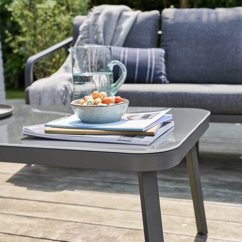 5-Sitzer-Gartenmöbel aus Aluminium