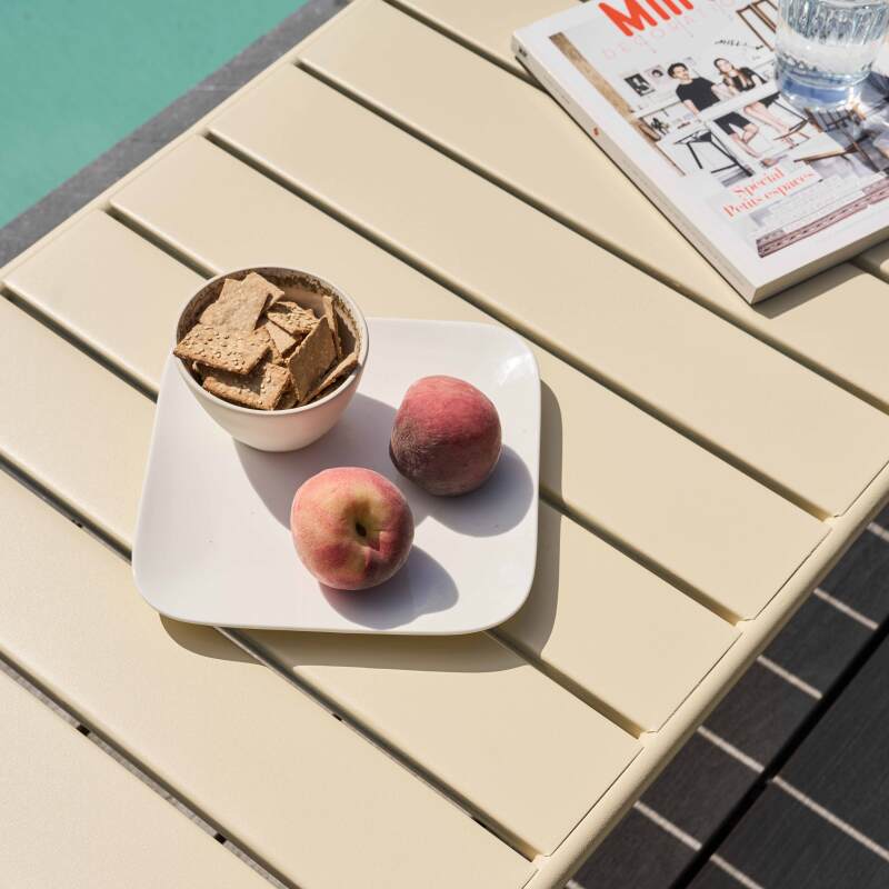 Rechteckiger Garten Couchtisch 90 x 50 cm