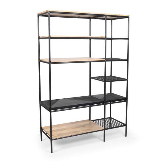 Marmorbibliothek mit Metall, 162 x 109 cm