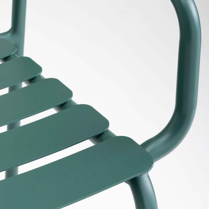 Terrassenstuhl mit Armlehnen aus Aluminium (6/7)