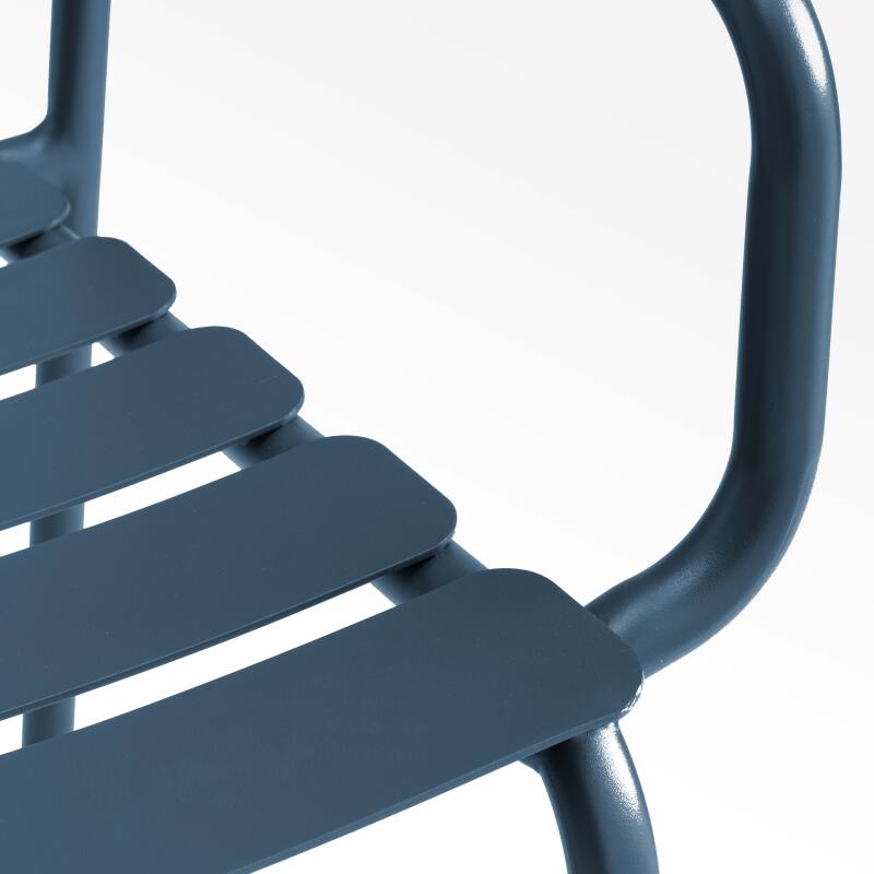 Terrassenstuhl mit Armlehnen aus Aluminium (6/7)