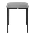 Quadratischer stapelbarer Terrassentisch 70 x 70 cm aus Aluminium
