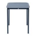 Quadratischer stapelbarer Terrassentisch 70 x 70 cm aus Aluminium