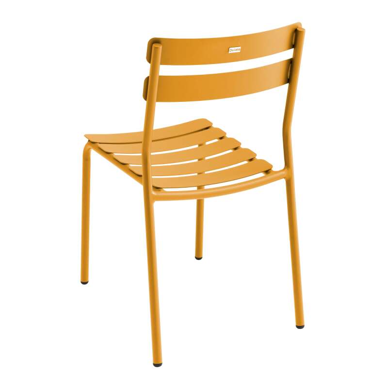 Quadratischer Terrassentisch 70 x 70 cm und 2 Aluminiumstühle (5/7)