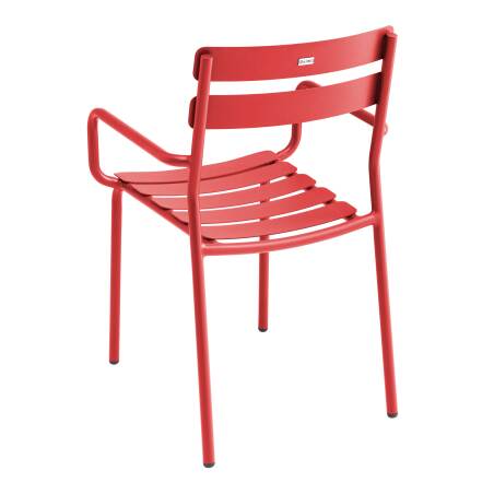 Terrassenstuhl mit Armlehnen aus Aluminium (3/7)