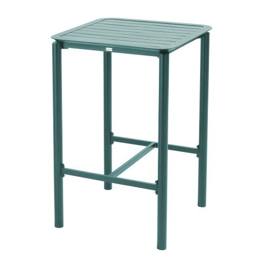Gartentisch Hoher Quadratisch aus Aluminium, 4 Personen, 70x70 cm | Oviala