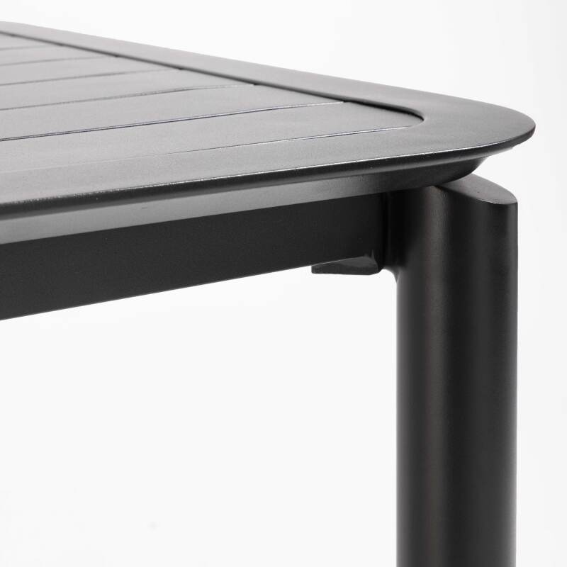 Hoher Terrassentisch aus Aluminium