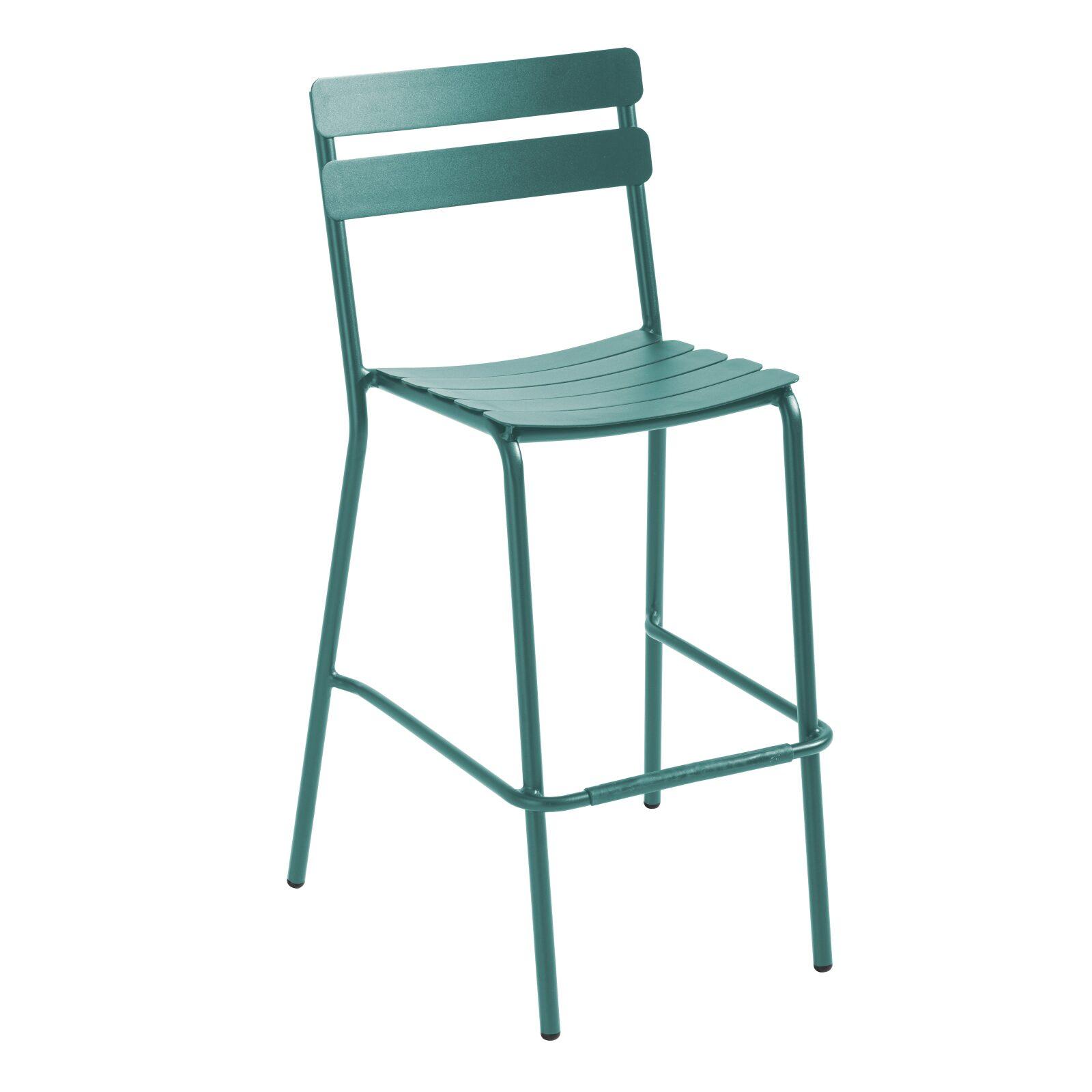 Terrassenhochstuhl aus Aluminium