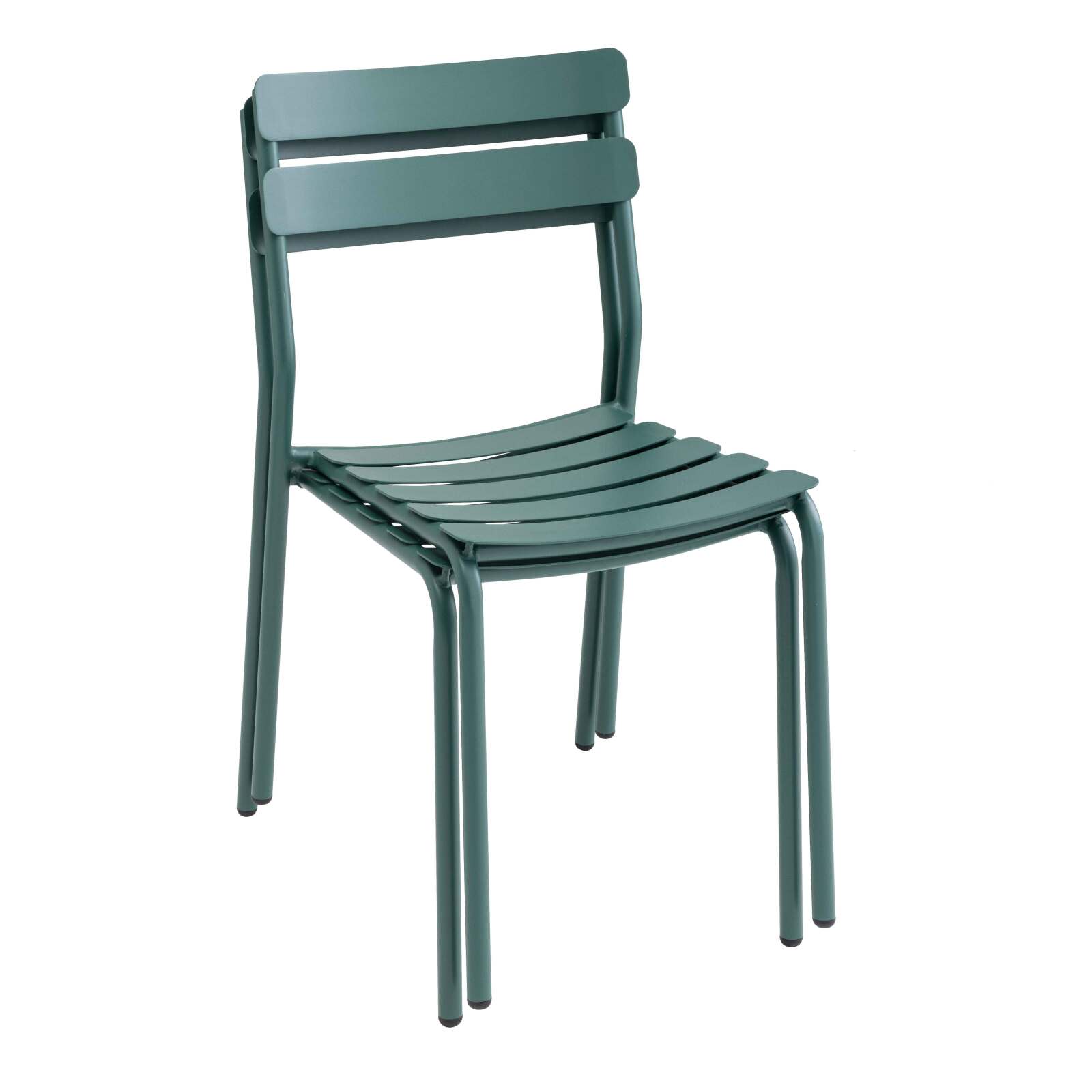 Rechteckiger Terrassentisch 185 x 92 cm und 8 Aluminiumstühle