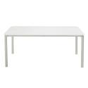 Rechteckiger Terrassentisch 185 x 92 cm und 8 Aluminiumstühle